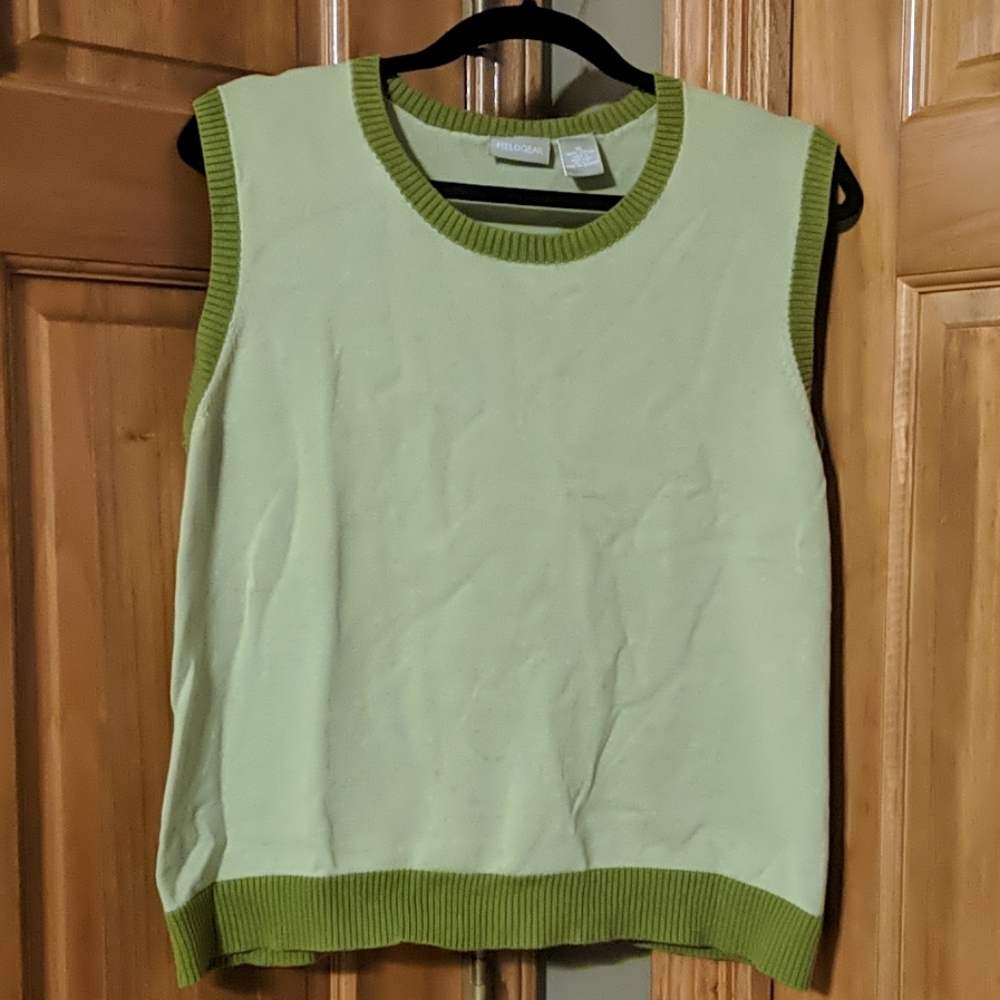 Women's xl Field Gear Tank Sweater Green - Picture 1 of 3